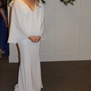 Gorgeous long white Jarlo gown